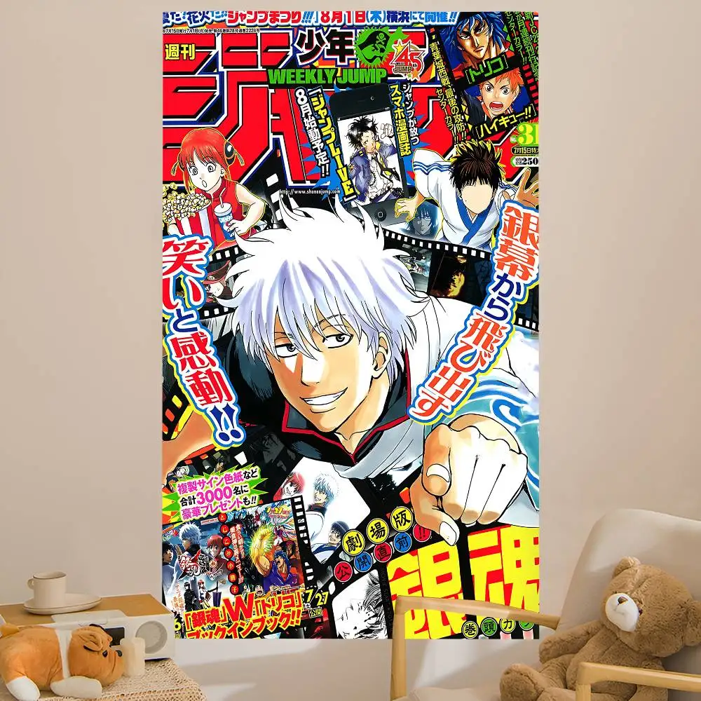 GINTAMA Anime Hängender böhmischer Wandteppich Hängender Tarot Hippie Wandteppiche Wohnheim Wandbehang Heimdekoration