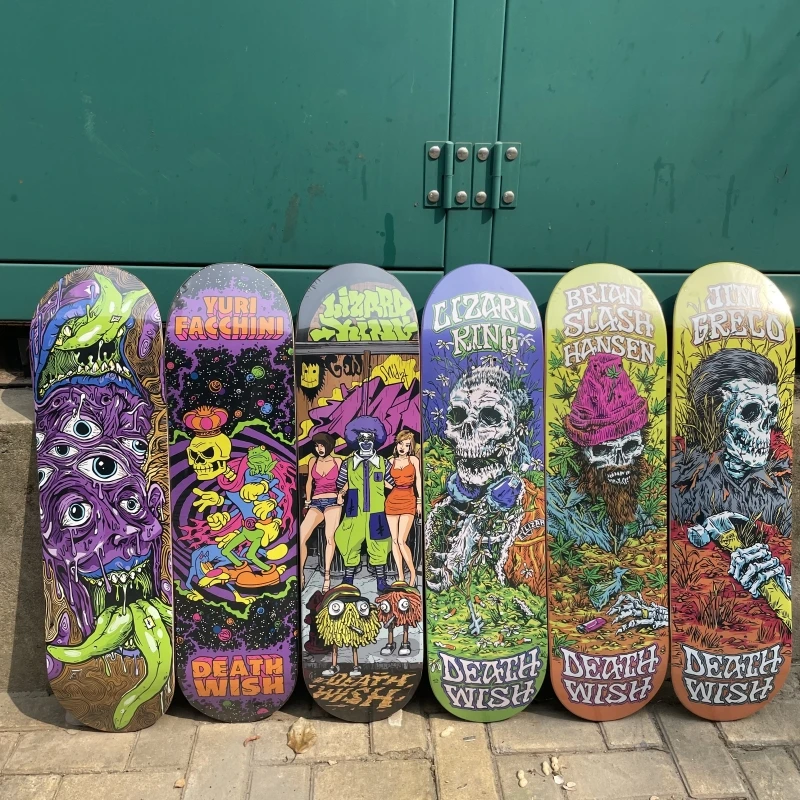 Wish skateboard Decks mesa 100% Canadá América del Norte arce 7 capas prensado en frío cubiertas doble balancín 7,75 8,0 8,25 8,5 pulgadas si