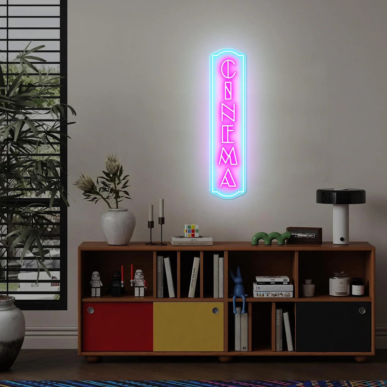 Vertikales Kino-Neonschild für – Home Cinema Wall Lights Bewertung und Preis