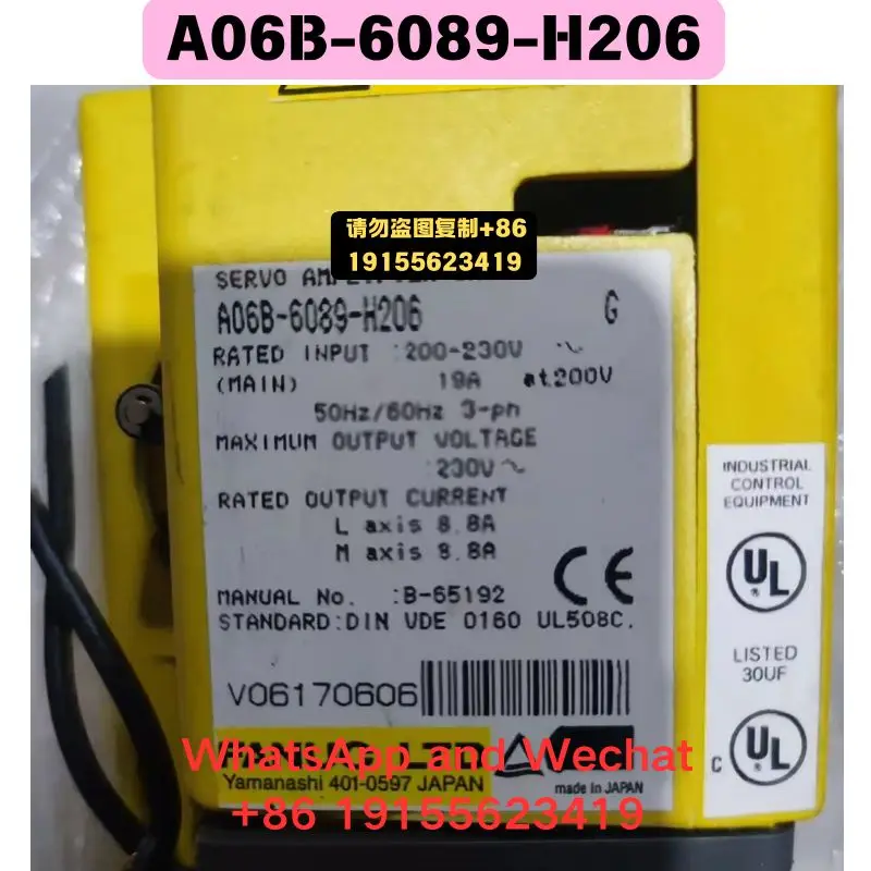 Used Welcome to purchase A06B-6089-H206 Driver Functional test OK Quick delivery