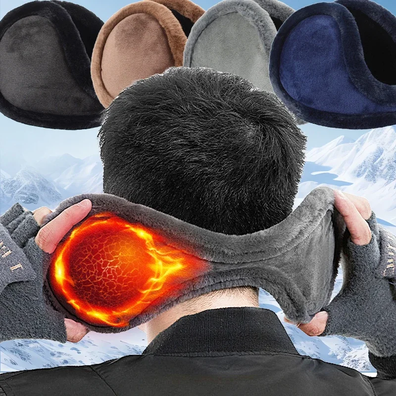 Soft Plush Earmuffs Men Women Winter Furry Cycling Anti-cold Frostbite Proof Ear Cover Protector Thicken Ear Warmer Earflap