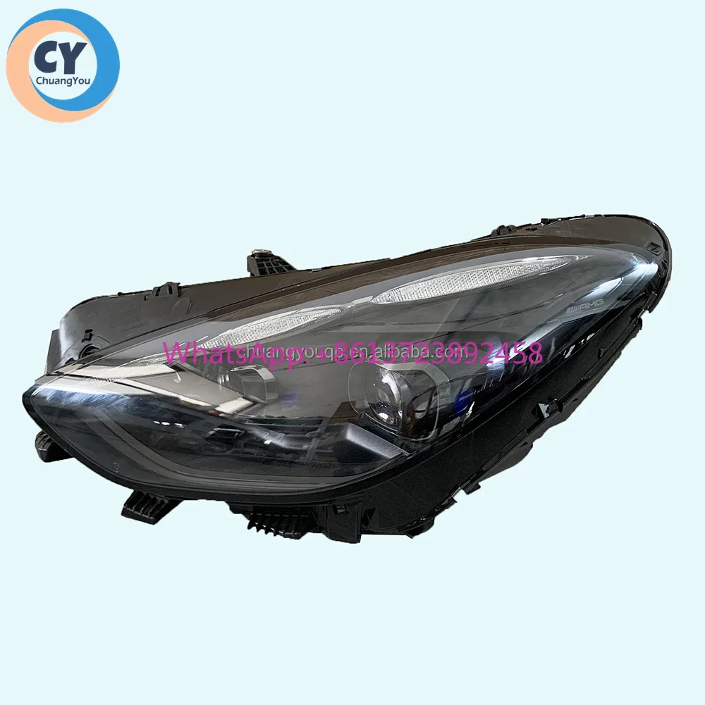 لمرسيدس بنز AMG GT عدسة المصباح 2023 2024 2025 الأصلي كشافات GTC GTR GTS GT63 GT43 53 C192 R192 192 سيارة ضوء #1