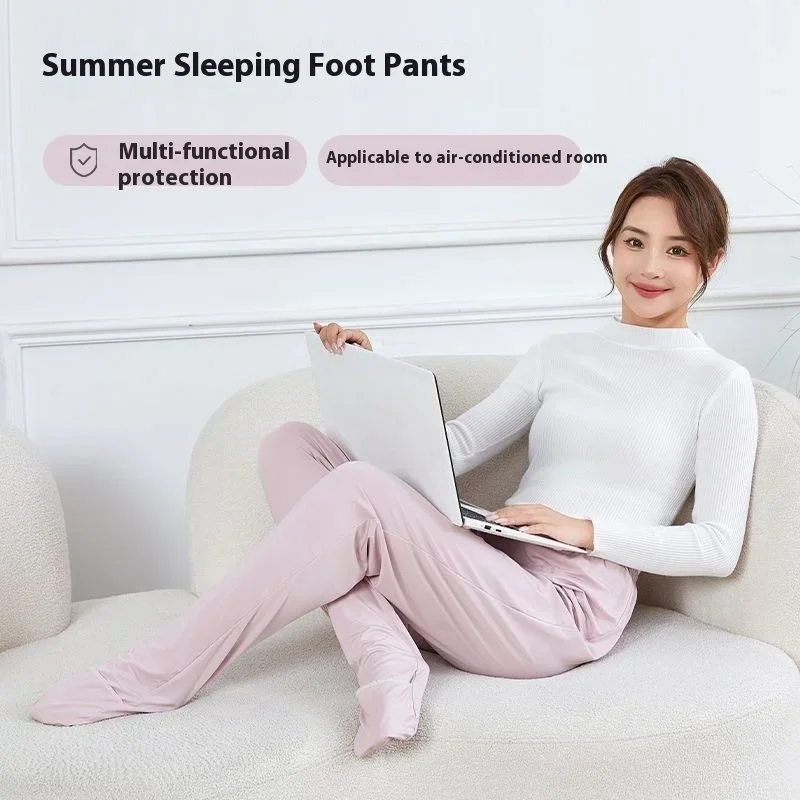 Adult Long Socks Sleeping Pants Thermal Warm Heat Foot Cover Women's All-inclusive Loose Feet Bag Home Trousers Pajama Pants Men