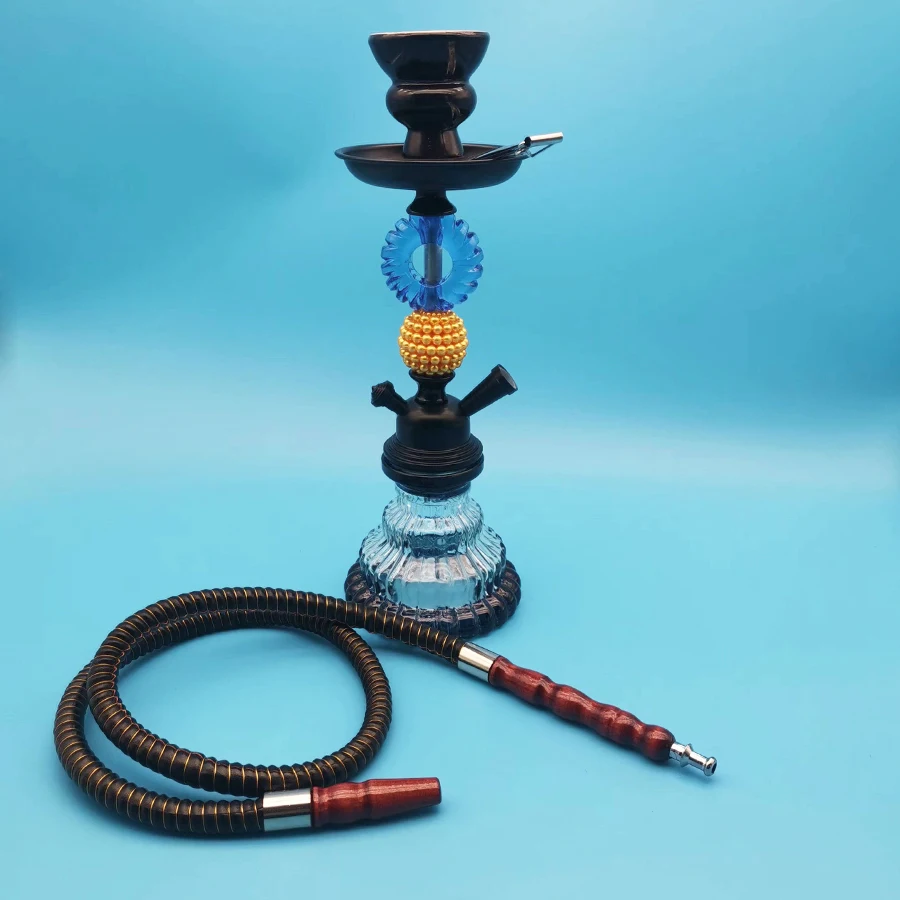 Arabia Hookah Set Small Single Tube Shisha Glass Bottle Ceramic Bowl Hose Pipe Hookah Accessories Birthday Gift