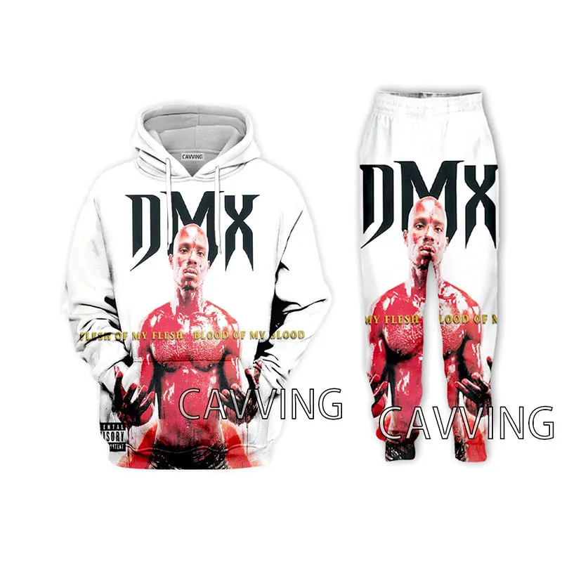 Rapper DMX 3D Printed Casual Hoodies Hooded Sweatshirt Pants Jogging Pants Trousers Suit Clothes Women/ Men\'s Sets U01