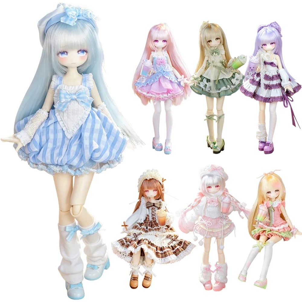 

Momotale Four Seasons Tea Tales Series 22cm Bjd Blind Box Movable Joint Hair Transplant Dolls Desktop Ornament Anime Figure Toy