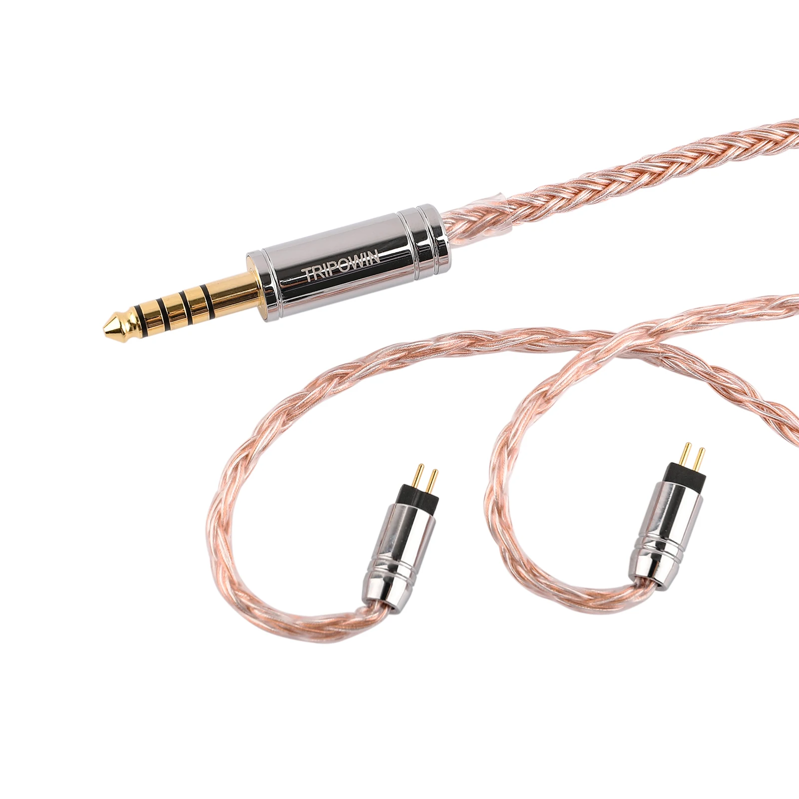 Кабель Tripowin C-02 IEM, 16-жильный посеребренный медный кабель для наушников, сменный Hi-Fi кабель для проводных наушников