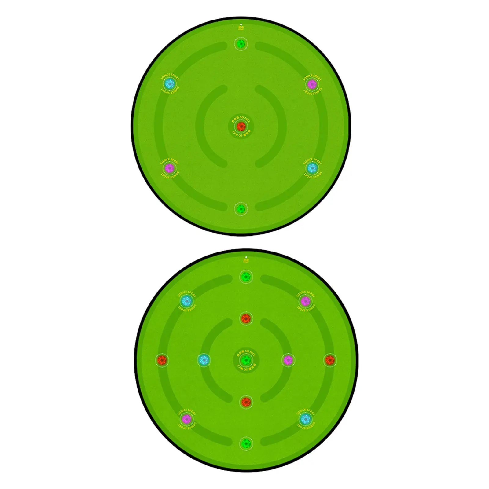 

Football Mat Diameter 140cm Indoor Outdoor Folding Household Anti Skid for All Ages, Beginners Portable LED Light-up Design