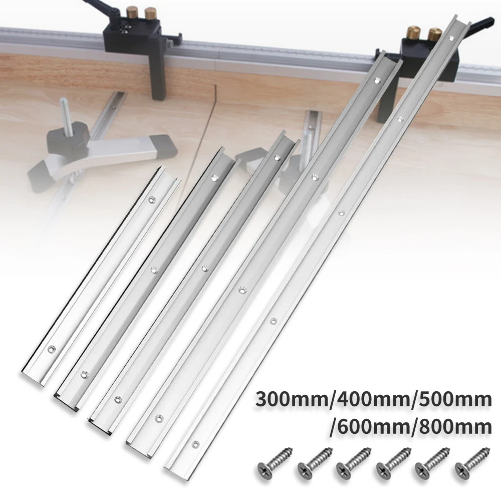 

Woodworking T-slot Slide Track Aluminium Alloy T-tracks Miter Track for Woodworking Saw/Router Table Workbench Tools Type-19