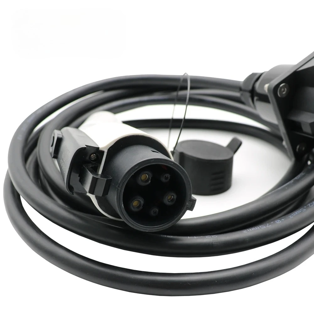 16A electric vehicle extension cord charging cable SAE J1772 female plug to Type 1 male socket for electric vehicle charging