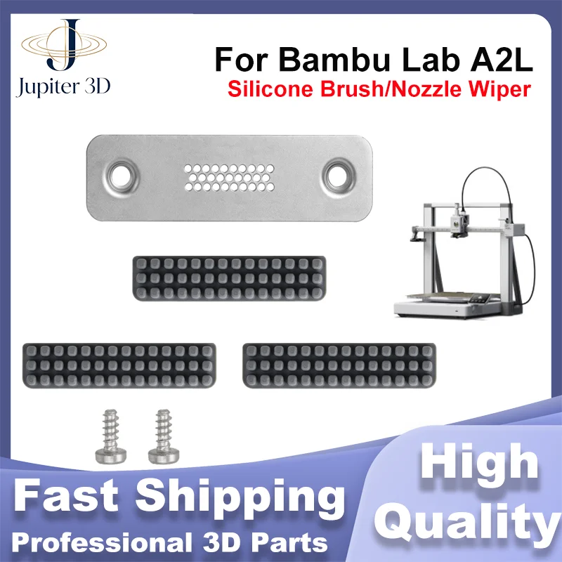 Nozzle Wiper For Bambu Lab A2L A1 Mini Silicone Brush Hotbed Mounted Nozzles Scrubber Cleaning Tool Replacement Parts 3D Printer