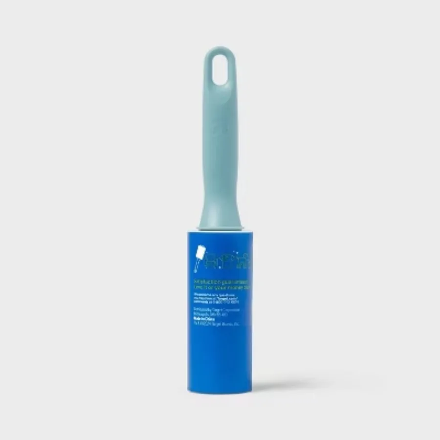 أسطوانة الوبر بحجم السفر - 30 ورقة، مزيل شعر الحيوانات الأليفة، مزيل الوبر، ماكينة حلاقة القماش