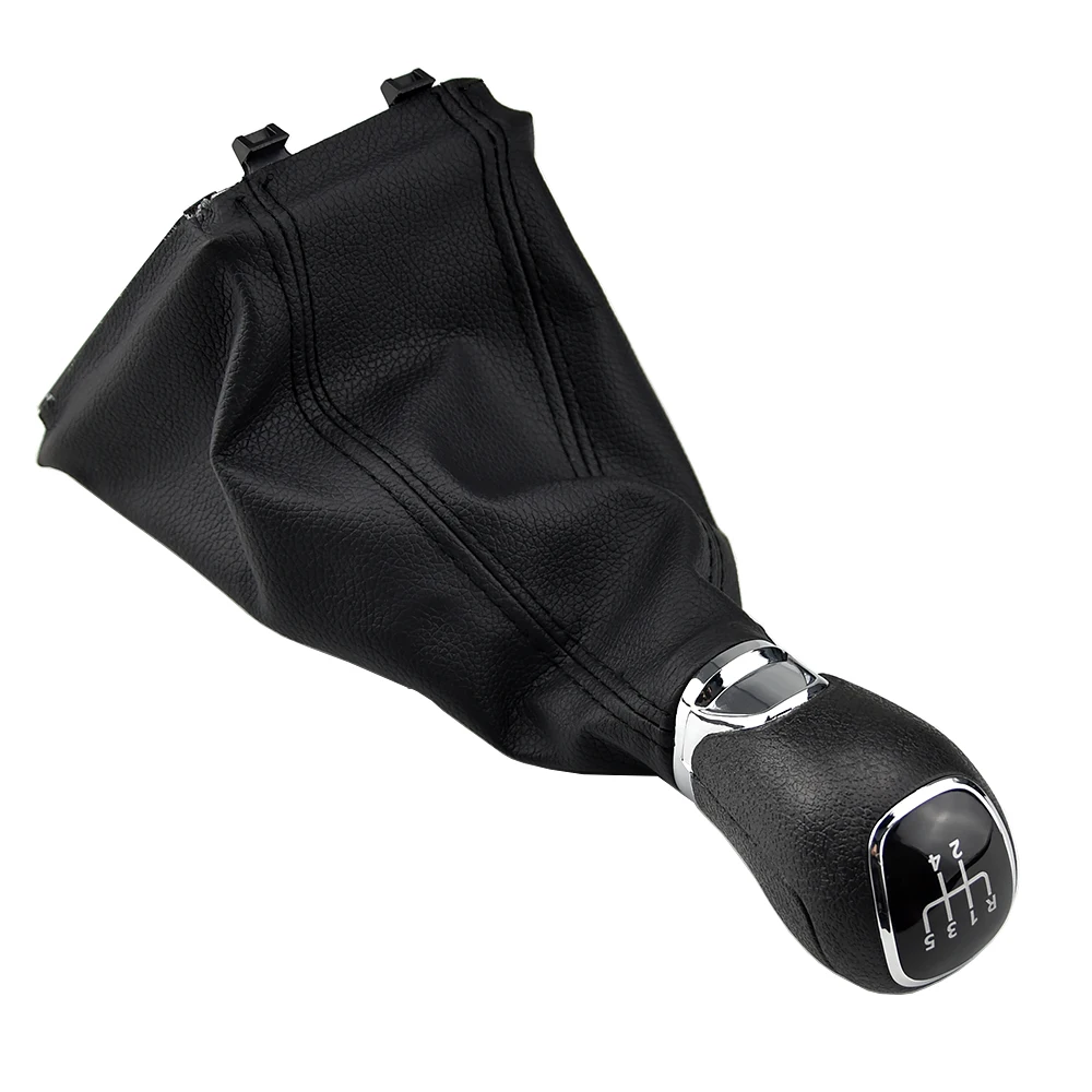 

Автомобильная ручка переключения передач, 5-скоростной рычаг переключения передач, чехол для багажника, воротник, Стайлинг автомобиля, подходит для Skoda Octavia A7 MK3 (2014-2017)