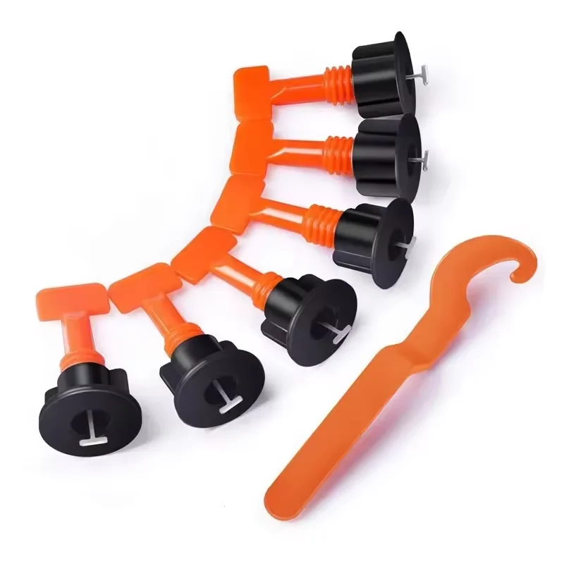 جهاز تسوية بلاط الحوائط الأرضية الاحترافي، مشابك جدارية وأرضية قابلة لإعادة الاستخدام مع فواصل قابلة للتعديل لمحاذاة مثالية