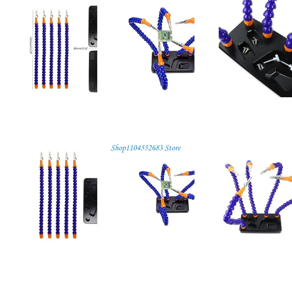 

Y6GD Soldering Holder for w/ 5 Flexible Arms for Electronic Repair Jewelry Craft Figu