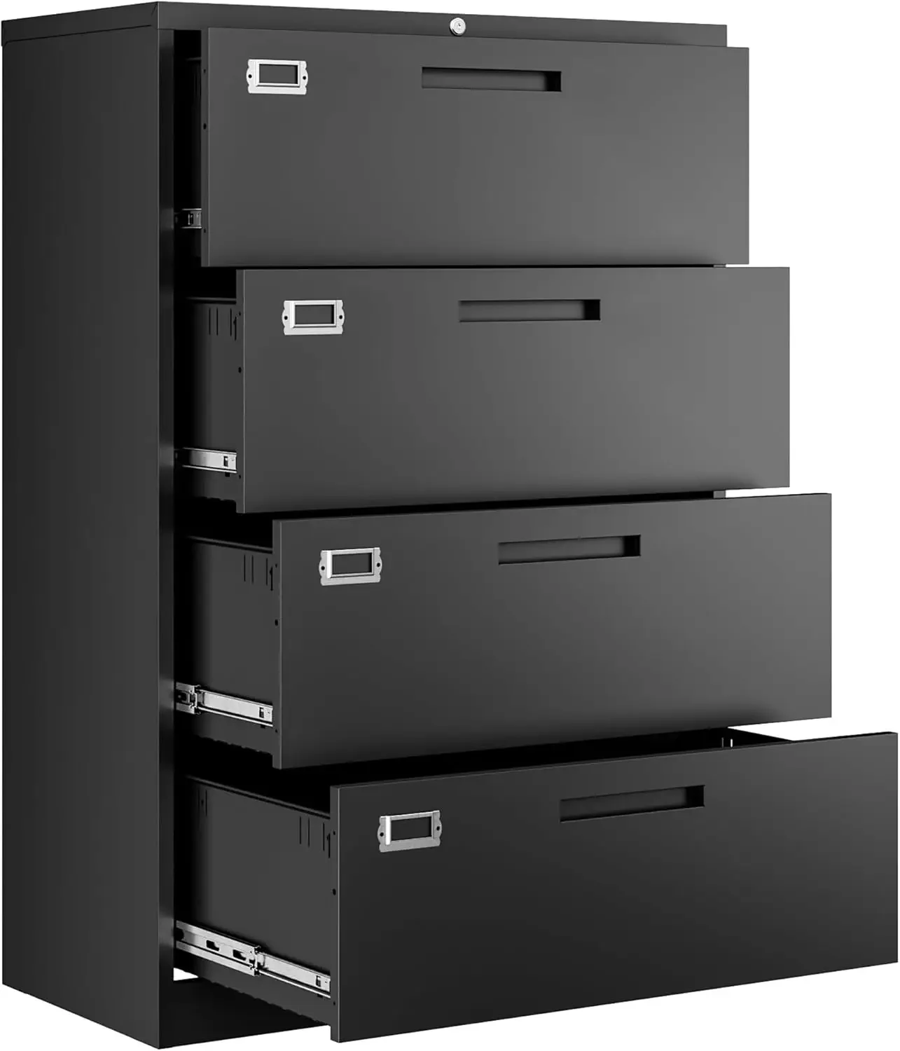 File Cabinets,4 Drawer Metal Lateral Filing Organization Storage Cabinets with Lock,Home Office for Hanging Files Letter/Legal