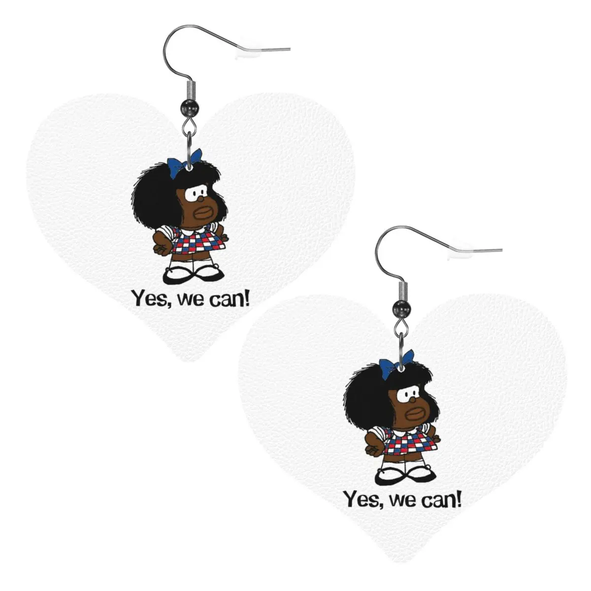 

Custom Anime Mafalda Leather Earrings for Women Cartoon Quino Manga Teardrop Dangle Earrings Jewelry Accessories