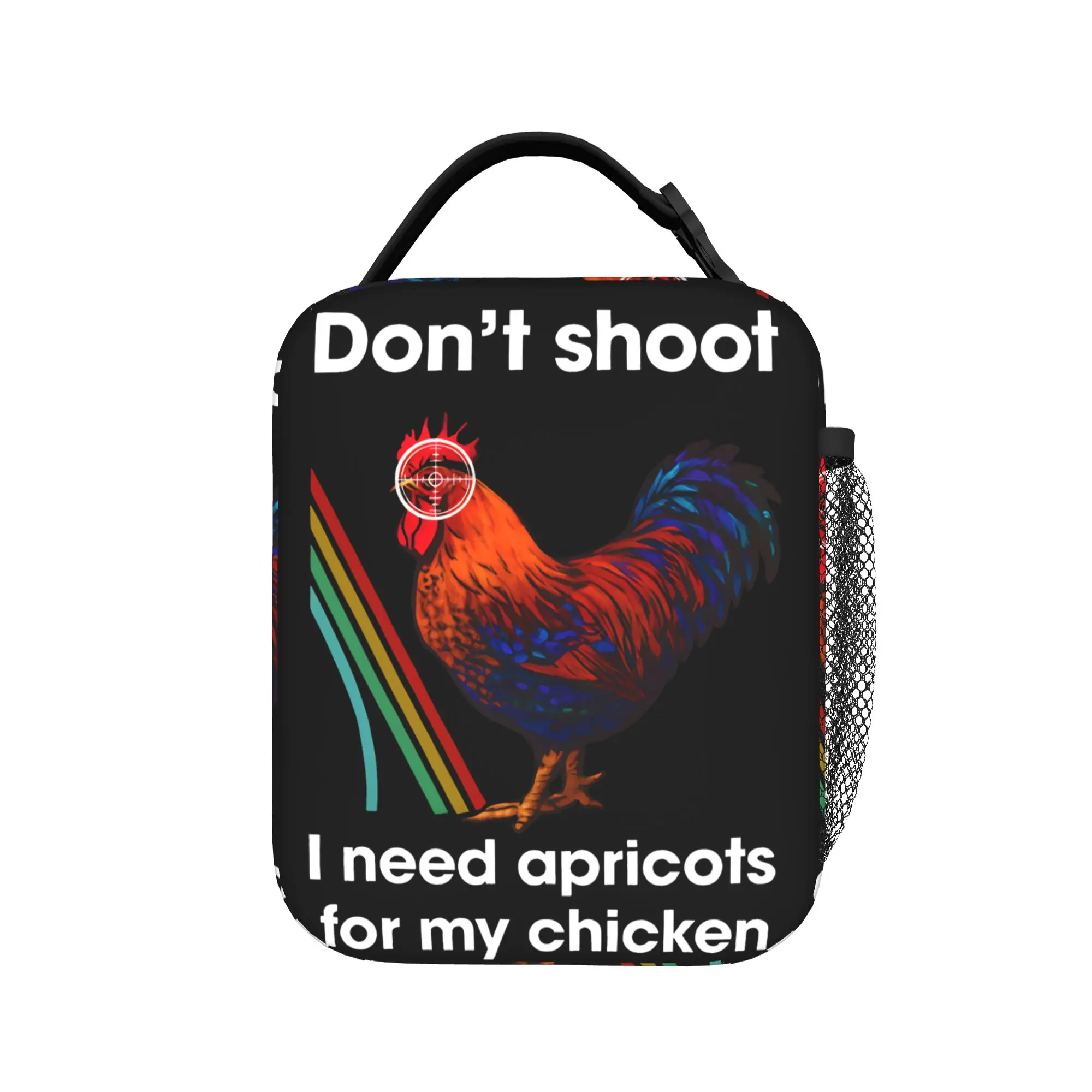 Don't Shoot Arc Raiders Scrappy  Insulated Lunch Bag Thermal Bag Reusable,Meal Container  Large Tote Lunch Box Food Storage Bag