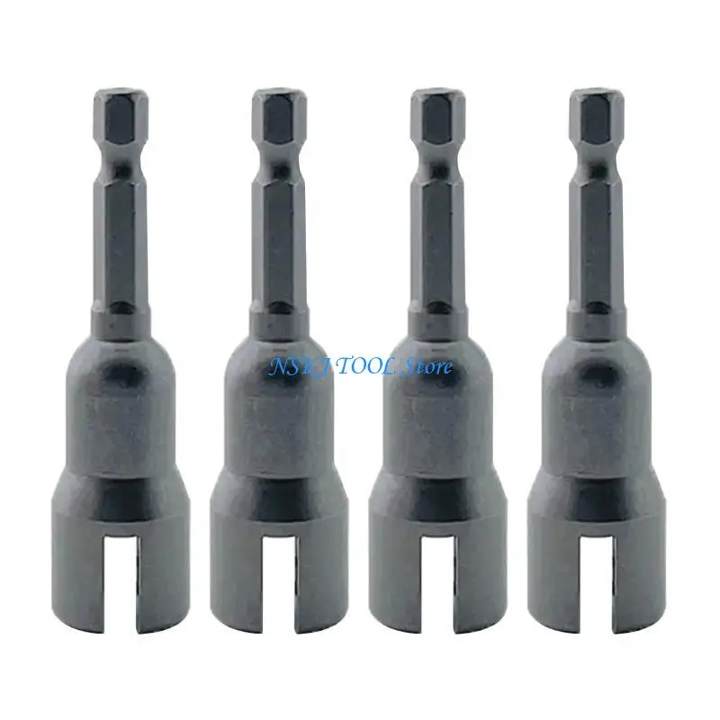 L8RC فراشة الترباس الشدات المقبس 1/4 "عرافة عرقوب PowerWing رأس المفك فتحة الجناح الجوز مثقاب الخشب للوحة الجوز مسامير #3