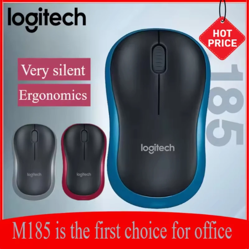 

Logitech M185 Wireless Mouse, Accurately Scroll Line By Line and Easily Cope with Various Scenarios in Daily Office.