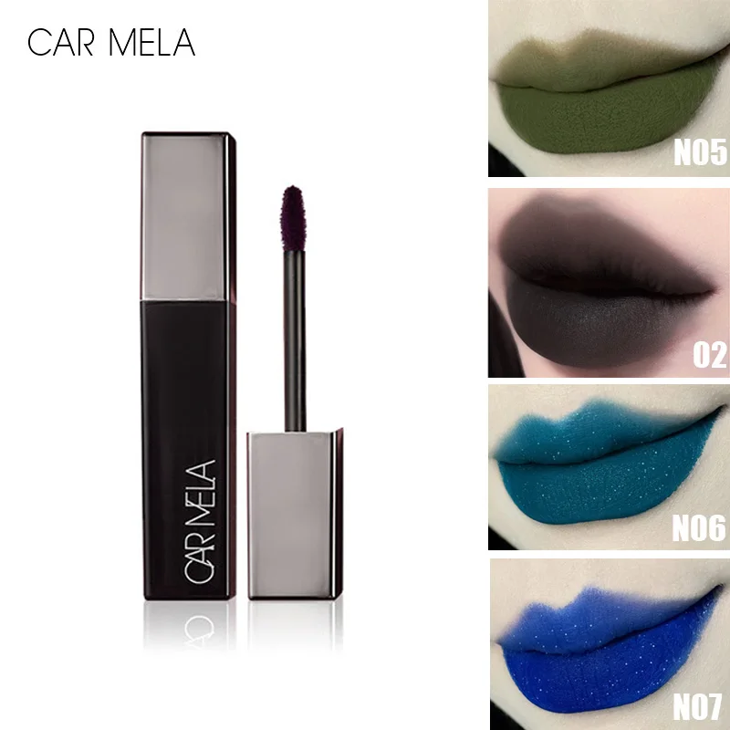 carmela-batom-fosco-veludo-nu-gotico-punk-smoky-lip-lama-alta-cores-labio-roxo-preto-marrom-fino-flash-maquiagem-labial-65g