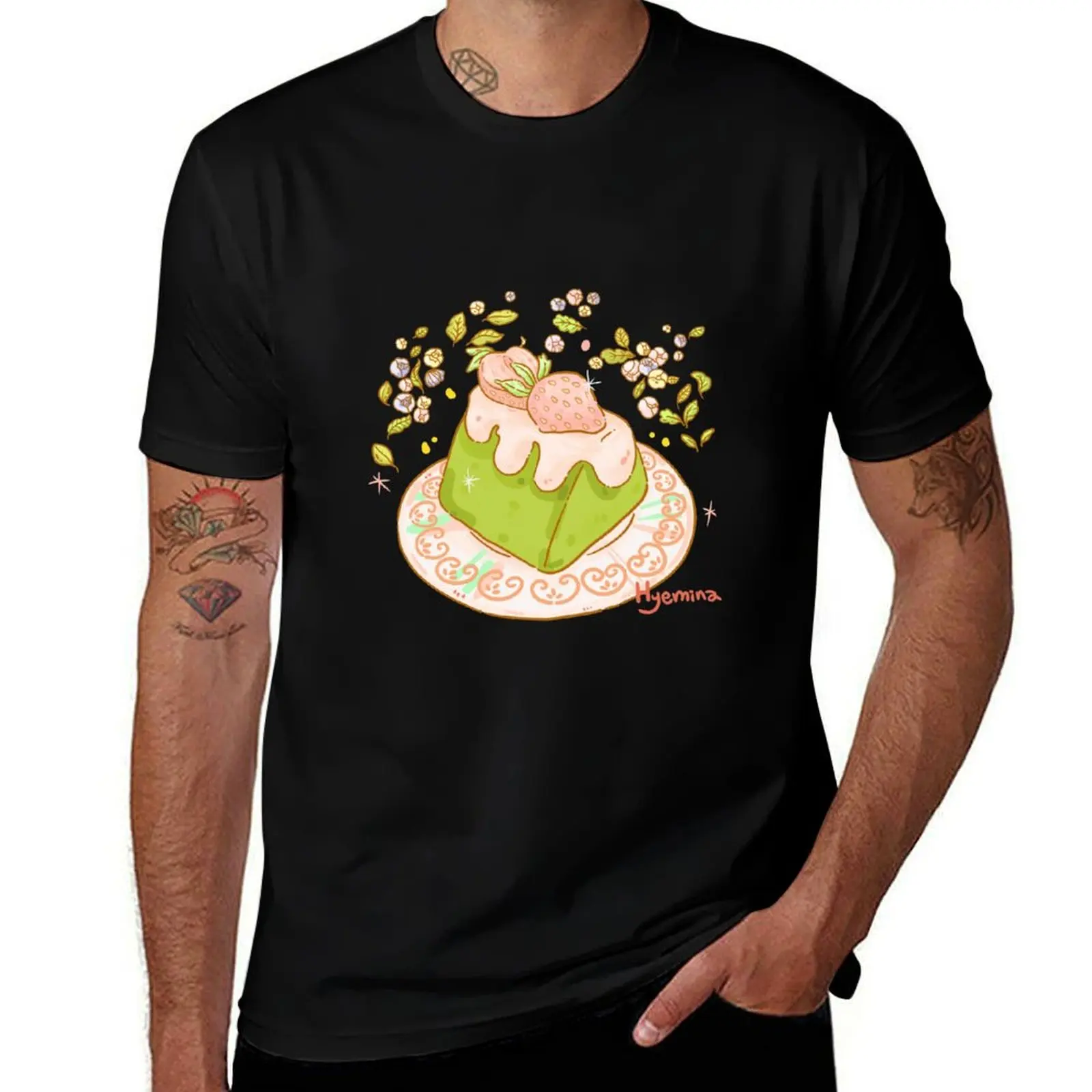 Matcha Strawberry Cake T-Shirt t shirt man luxury T-Shirt