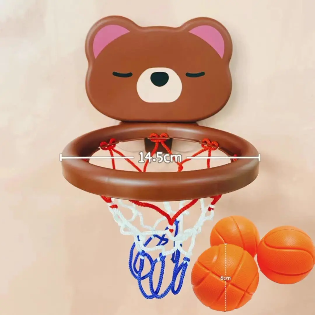 A Suit Of Children\'s Toy Mini Cute Little Bear Basketball Bathroom Bath Toys Shoot At The Basket Games In The Pool