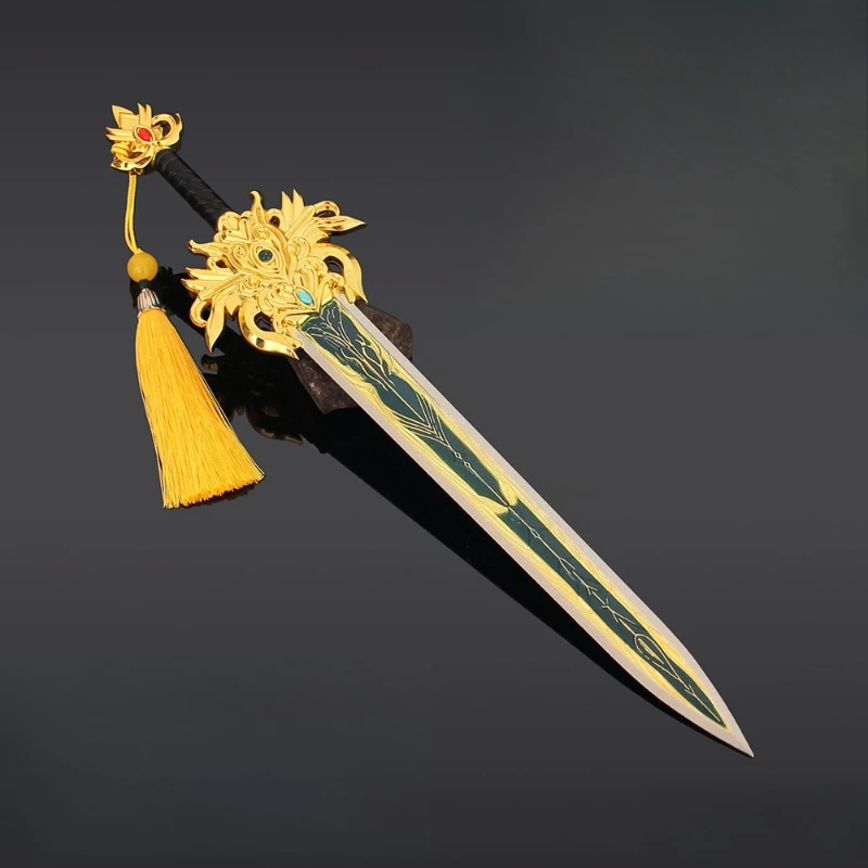 30cm/11.81in Film i telewizja Peryferia Longji Księżniczka Latający Miecz Metalowy Model Broni Starożytny Miecz Rekwizyt Zabawka Kolekcjonerski Prezent dla Chłopca