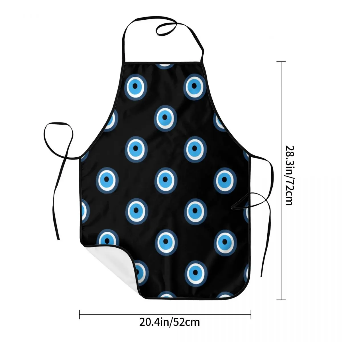 Turkish Evil Eye Apron Women Men Unisex Bib Nazar Boncuk Cooking Kitchen Tablier Cuisine Chef Baking