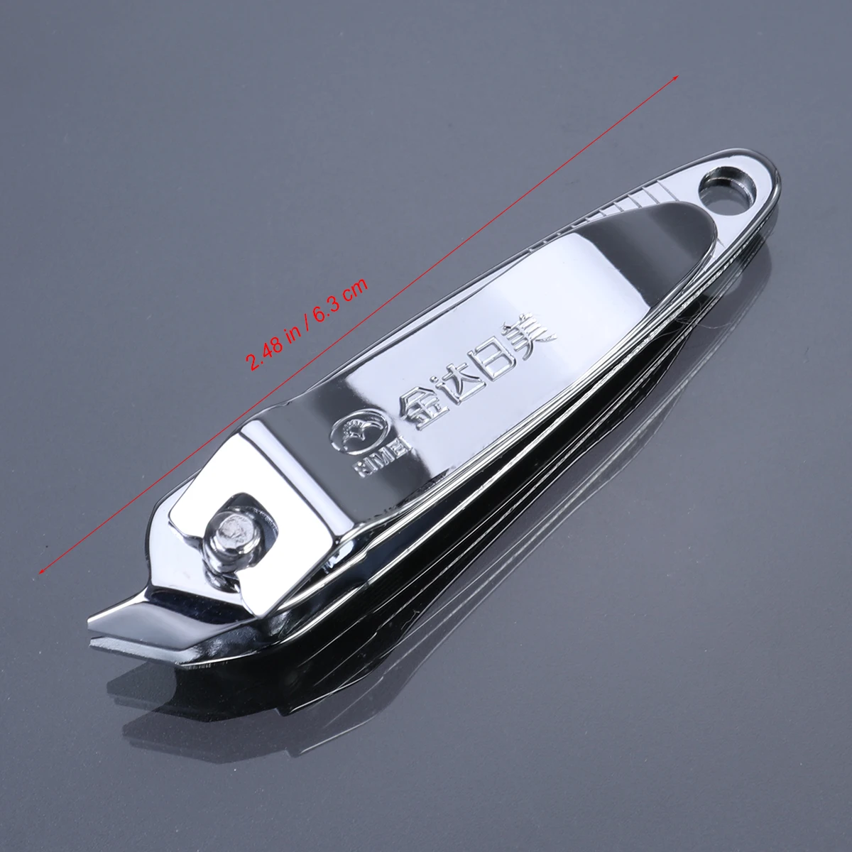 

Stainless Steel Nail Clippers Silver 6.2*1.3*1.2Cm Sharp Wide Edge Bevel Design Fingernail Toenail Manicure Tool Portable Nail