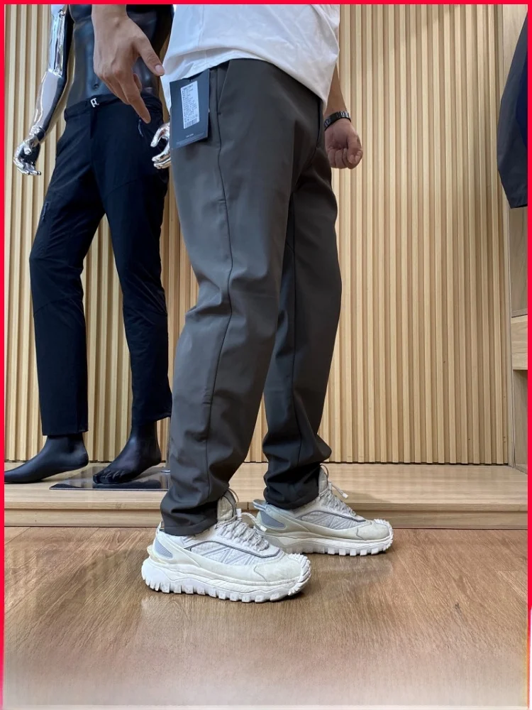 

Men's Fce Lined Straight Leg Casual Pants Comfortable Warm Copper Ammonia Blend Fabric 3D Tailoring Autumn Winter New Arrival