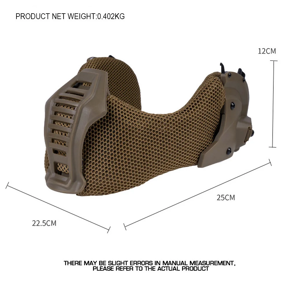 Wendy Helmet 3.0 Flip Goggles Ear Cover Mouthguard Half Face Mask Full Protective Hunting Shooting Airsoft Helmet Accessories view 3
