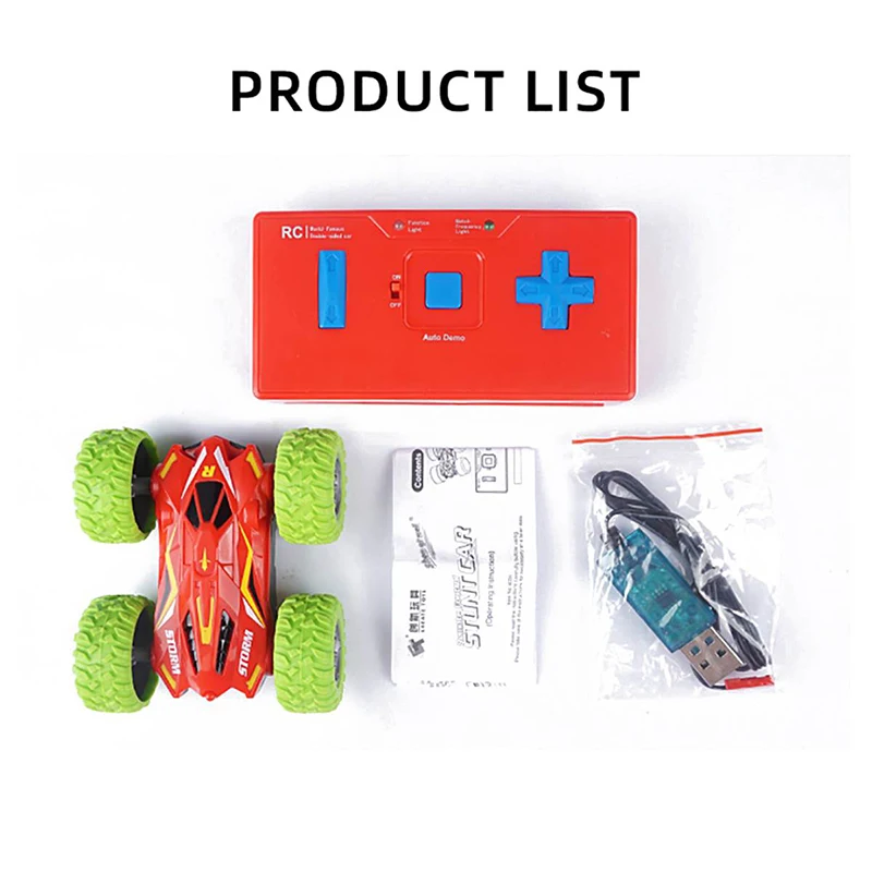 Voiture de cascade électronique RC Double face, Buggy rotatif à 360 degrés, MINI camion télécommandé Portable, voiture d'escalade Rechargeable pour garçon