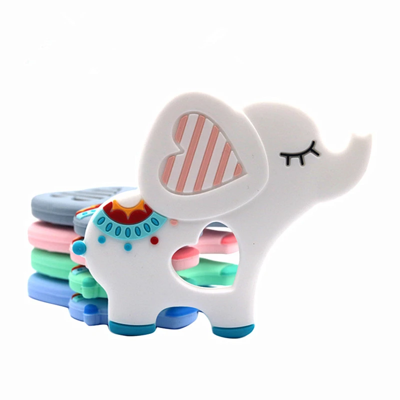 TeWindsor-Jouets à mâcher en silicone pour bébé, accessoires de collier, Krasnoraton laveur, crème glacée liquide, bricolage, jouets de dentition pour bébé, 4 pièces