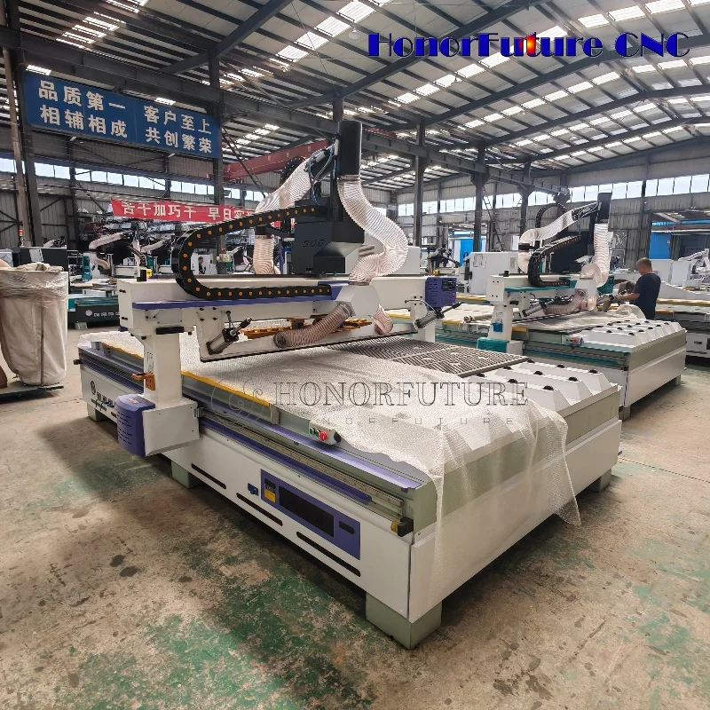 CNC Engraving Machine LNC Control 1325/1328 Multi-Functional CNC Router ATC for Wood Furniture Cabinet Making 4*8ft Auto Tool