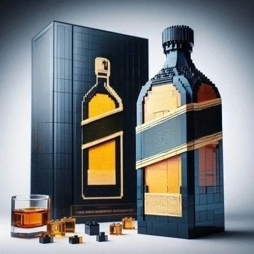 

2025 NEW Building Blocks Whiskey Bottle Imported Wine Bottle Decor Set Advanced Wine Cultural Brick Toy Gift Give Friends