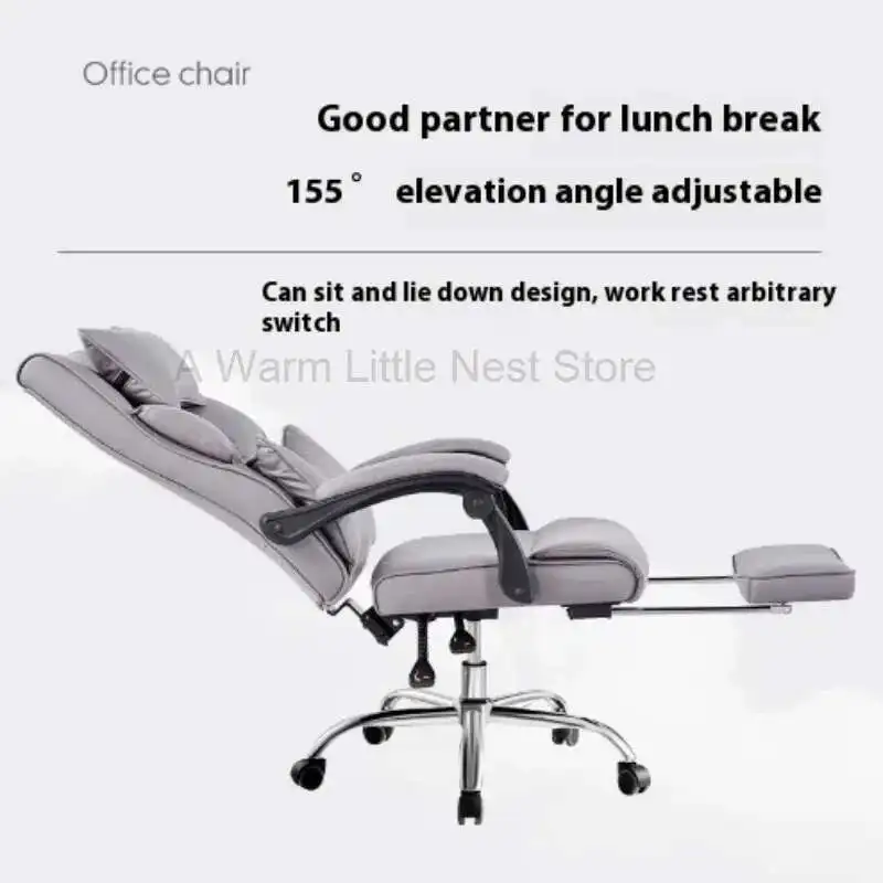 

Transparent Chair Computer Chair Furniture Home Office Rest Chairs Accent Computer Writing Massage White Leather Lazy Armchairs