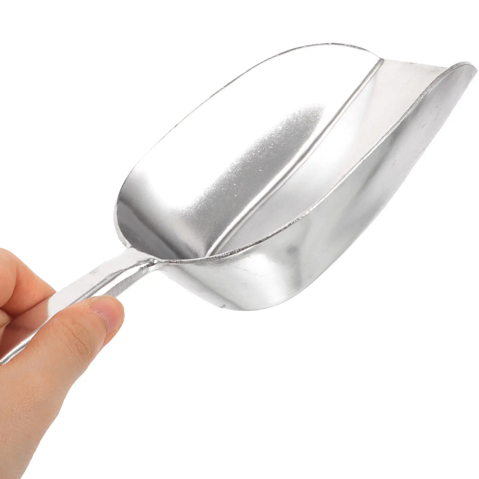 Pala multifuncional de aleación de aluminio para hielo y alimentos, ideal para dulces, chocolate, frijoles, arroz, harina, proteína en polvo, tiendas de té con leche y uso doméstico.