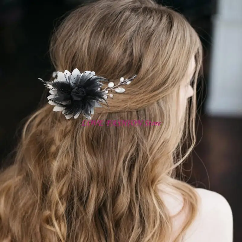 

Rose Flower Applique Sewing On Applique for Corsage Headband Traditional Costume Y166