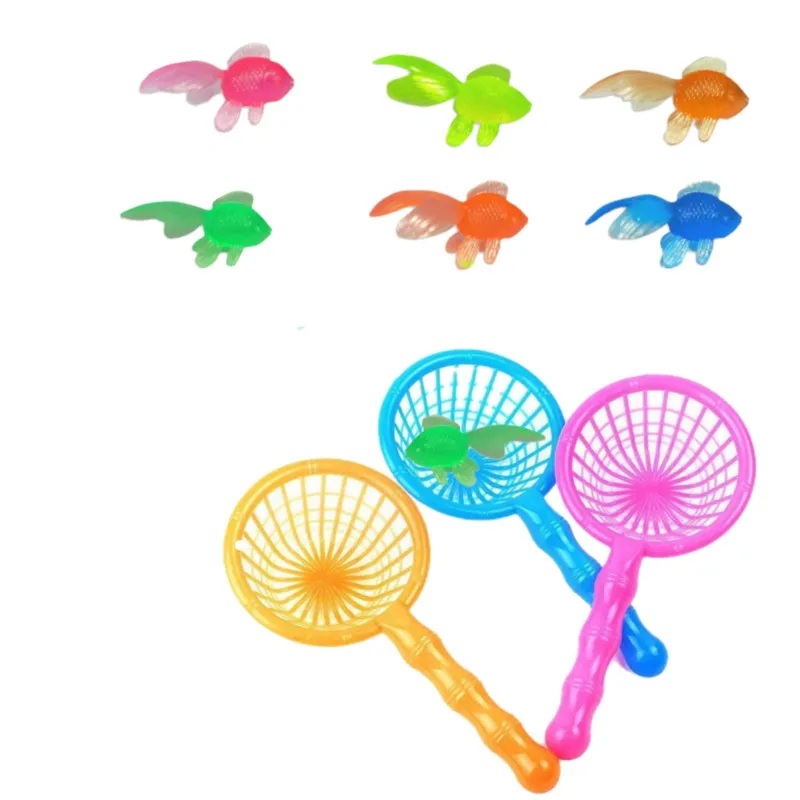 Simulation Goldfish Model Early Education Cognitive Animal Props Soft Plastic Rubber Small Fish For Children Baby Pool Bath Toys