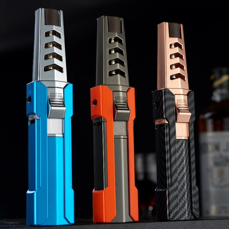 

Turbo Metal Windproof Blue Flame Gas Lighter, Spray Gun, Kitchen Cooking, Smoking Accessories, BBQ Jewelry Welding Torch Ligher