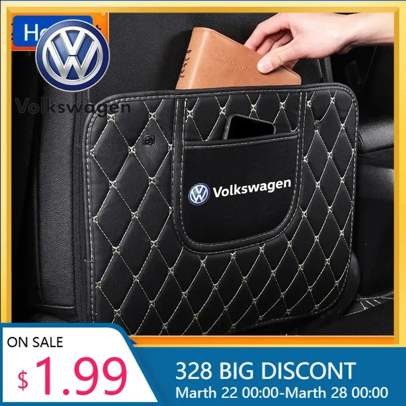 

VW New VW Car Seat Back Anti Kick Pad Protector Auto Accessories For Volkswagen Polo Golf GTI CC Tiguan Arteon Passat Jetta Toua