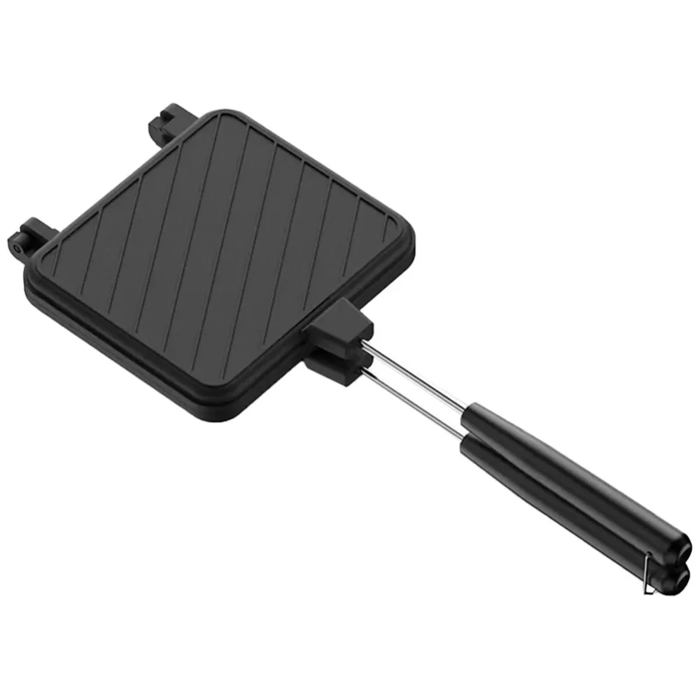 

High Temperature Resistant Double Sided Sandwich Baking Pan Multifunctional for Breakfast Pancakes and Omelets Camping BBQ Tools