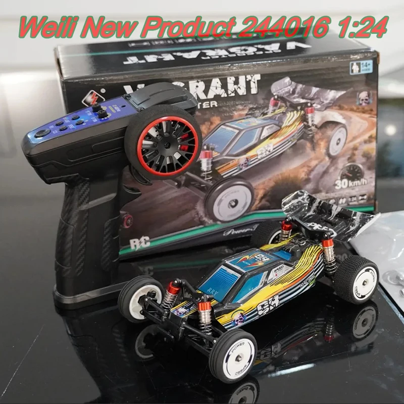 Weili 244016 Controle Remoto 1:24 Elétrico Duas Rodas Elétrico Competitivo Bajia Carro de Brinquedo de Controle Remoto de Alta Velocidade Modelo Rc