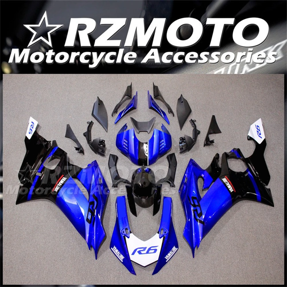 New ABS Motorcycle Fairings Kit Fit For YAMAHA YZF - R6 2017 2018 2019 2020 2021 2022 17 18 19 20 21 22 Bodywork Set Blue