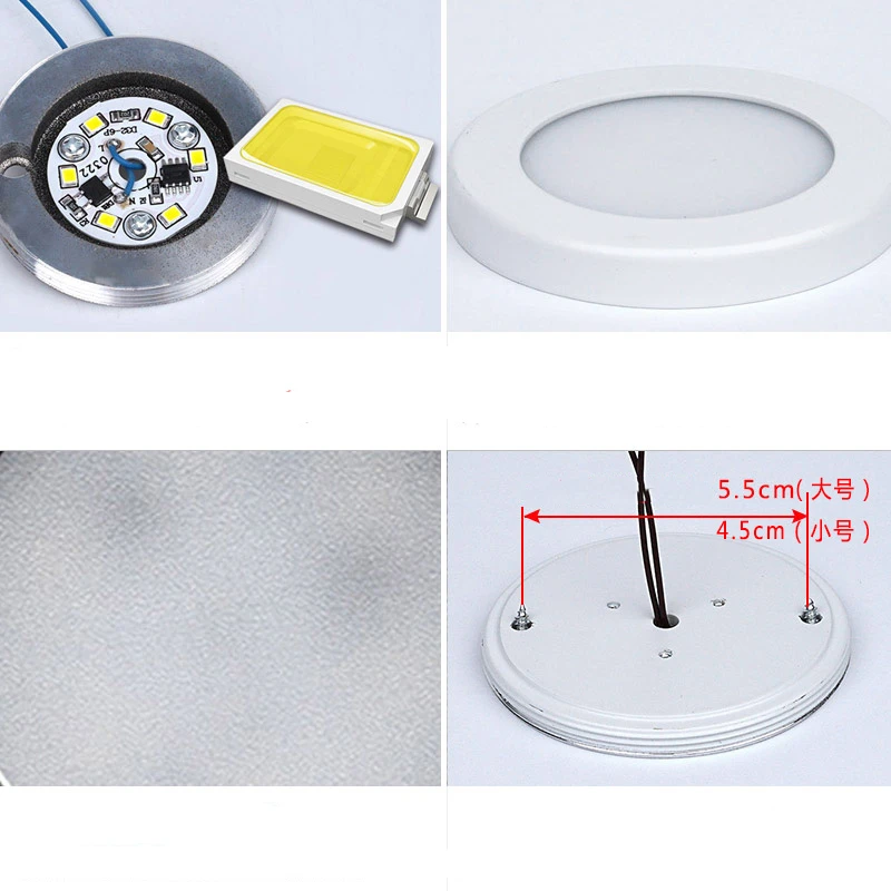 LED Downlight Mini Surface Mounted 220V 240V 5W 7W Round Panel Spot Light Ultra thin Indoor Lighting Home Kitchen Cabinet Lamp