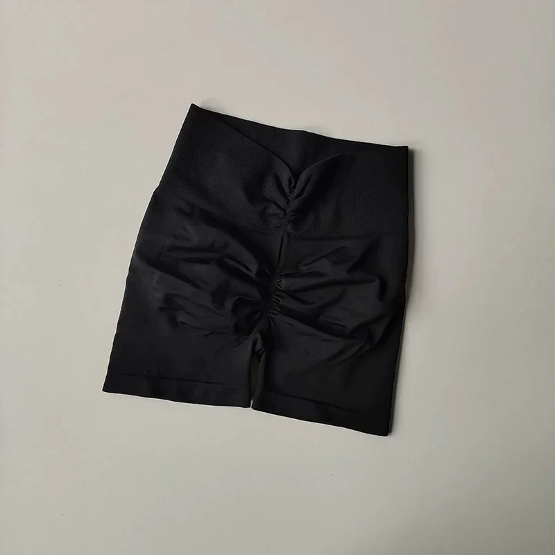 Yoga-Shorts mit hoher Taille, gerafftem Bund und formendem Effekt, 3 Zoll, Bauchstütze, atmungsaktiv, elastisch, Fitness-Shorts für Damen, Pilates, Fitnessstudio – Detail 25