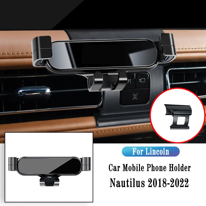 

Автомобильный держатель для телефона Lincoln Nautilus 2018-2022 гравитационный навигационный кронштейн Подставка с зажимом для выхода воздуха поворотные поддерживающие аксессуары