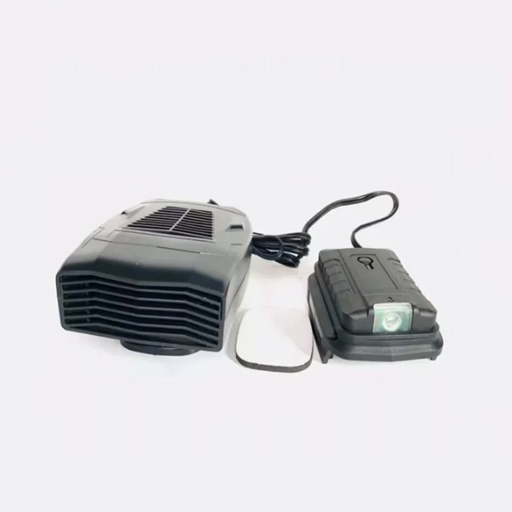 Автомобильный обогреватель RISE, холодный, теплый ветер, размораживание снега, 360° °   Поворотный адаптер с двумя портами USB для батареи Makita 18 В, красный