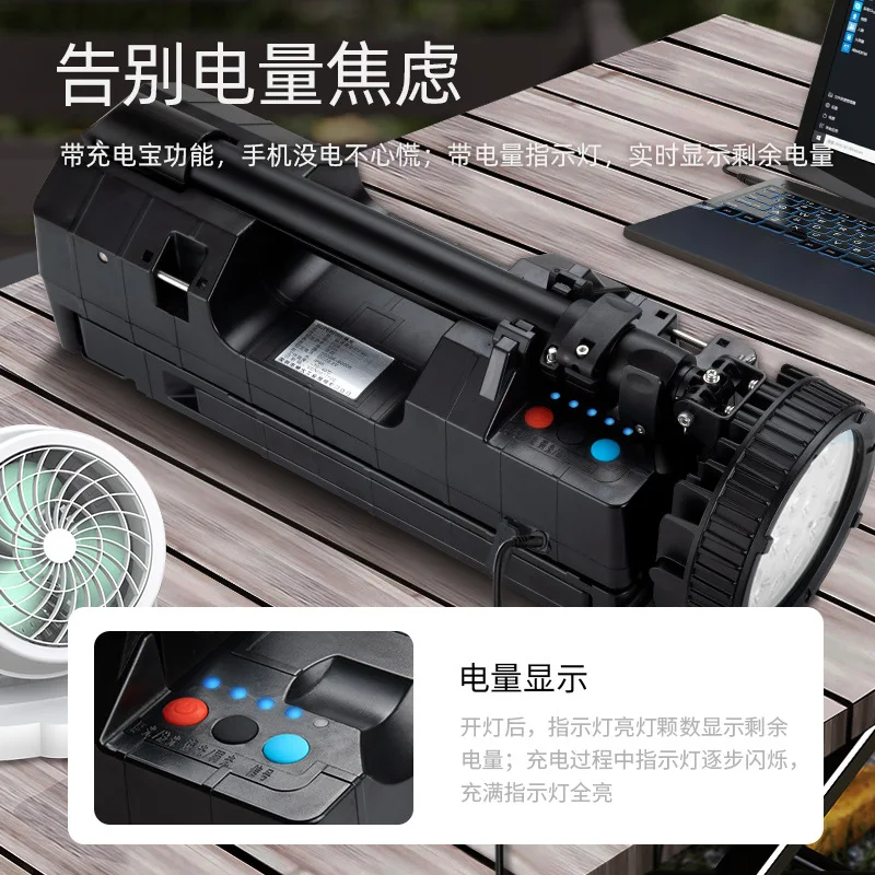 Lampes de travail système d'éclairage de chantier de construction éclairage léger d'urgence pliant de levage mobile